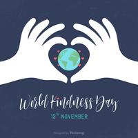Cartão do vetor do dia da bondade mundial