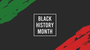 fundo simples do mês da história negra vetor