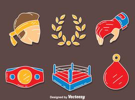 muay thai element vector