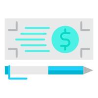 ícone de pagamento de cheque bancário, adequado para uma ampla gama de projetos criativos digitais. feliz criando. vetor