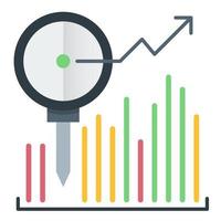 ícone analítico, adequado para uma ampla gama de projetos criativos digitais. feliz criando. vetor