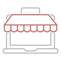 ícone de compras online, adequado para uma ampla gama de projetos criativos digitais. feliz criando. vetor