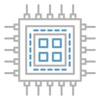 ícone da CPU, adequado para uma ampla gama de projetos criativos digitais. feliz criando. vetor