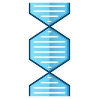 ícone de dna, adequado para uma ampla gama de projetos criativos digitais. feliz criando. vetor