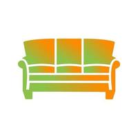 ícone de vetor de sofá grande