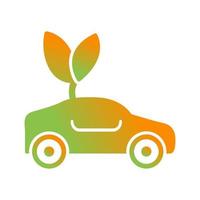 ícone de vetor de carro ecológico