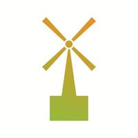 ícone de glifo de vetor de turbina exclusivo