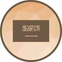 ícone de plano de fundo baixo poli da Arábia Saudita vetor