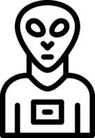 design de ícone de espécie alienígena vetor
