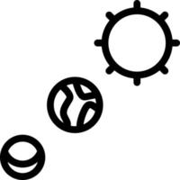 design de ícone do eclipse lunar vetor