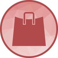 ícone de fundo de baixo poli de sacolas de compras vetor