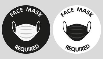 adesivos necessários para máscara facial vetor