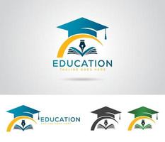 modelo de vetor de design de logotipo de educação