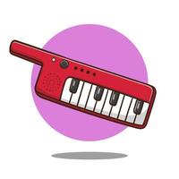 piano música instrumento símbolo ilustração dos desenhos animados vector pro vector