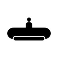 ícone de vetor de escada rolante horizontal