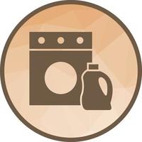 ícone de fundo poli baixo detergente para a roupa vetor