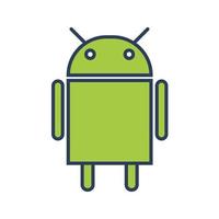 ícone de vetor logotipo android