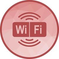 ícone de fundo de baixo poli de sinal wi-fi vetor