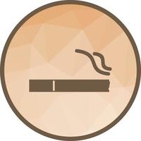 ícone de fundo poli baixo sinal de cigarro vetor