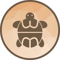 ícone de fundo poli baixo de tartaruga de estimação vetor