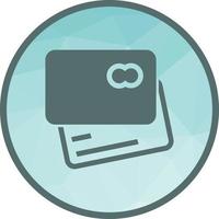 ícone de plano de fundo baixo poli de cartão de crédito vetor