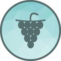 ícone de fundo baixo poli de uvas vetor