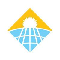 design de ícone de logotipo de energia solar vetor