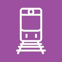 ícone de fundo de cor de linha de trem vetor