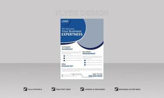 design criativo de layout de folheto comercial a4 vetor