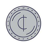 ícone de vetor de moeda cedis