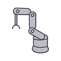 ícone de vetor de robô industrial