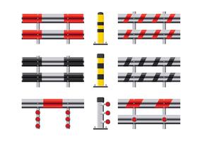 Jogo de ilustração vetorial de Guardrail vetor