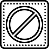 ícone de linha para restrições vetor
