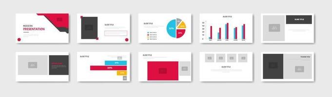 design de modelo de apresentação de negócios. ilustração vetorial minimalis, moderna e de destaque vetor