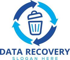 recuperação de dados, logotipo de recuperação de dados, dados, logotipo vetor