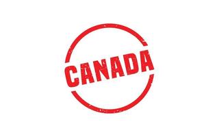 borracha de carimbo do Canadá com estilo grunge em fundo branco vetor