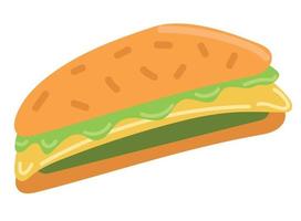 ícone de sanduíche vegetariano vetor