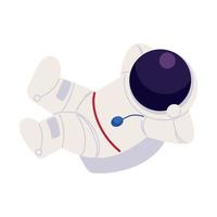 ícone de astronauta isolado vetor