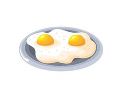 ícone de ovos fritos vetor