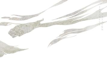 fundo de paisagem abstrata com vetor de textura branca e cinza. arte do mar oceano com modelo natural. design de banner de padrão de onda japonesa e papel de parede em estilo vintage.