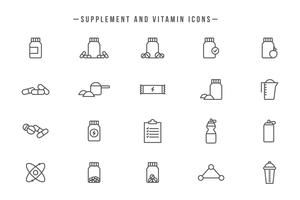 Vetores de suplementos e vitaminas gratuitos