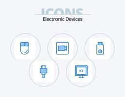 design de ícones do pacote de ícones azuis de dispositivos 5. produtos. conector de wifi. dispositivos. dispositivos. registro vetor