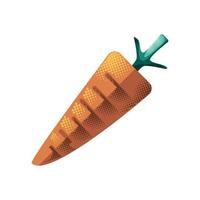 ícone de cenoura vegetal vetor