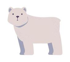 animal de inverno urso polar vetor