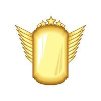 ícone de vetor de distintivo dourado