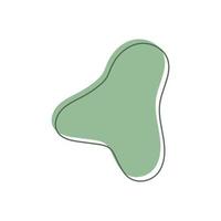 bolha verde isolada para ilustração vetorial artística de decoração. vetor