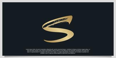 design de logotipo da letra s gradiente ilustração de design de luxo vetor premium