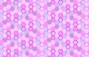 mosaico de favo de mel futurista roxo e rosa sem costura de fundo. textura de células de malha geométrica realista. papel de parede vetor abstrato roxo e rosa com grade hexagonal. estilo moderno.