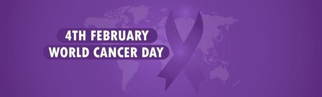 4 de fevereiro ilustração vetorial do dia mundial do câncer vetor