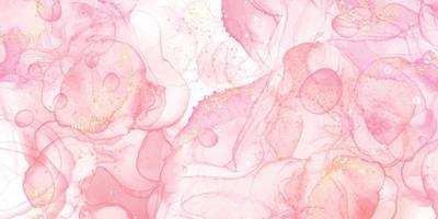 fundo elegante de tinta de álcool de mármore rosa coral. ilustração líquida aquarela de luxo vetor